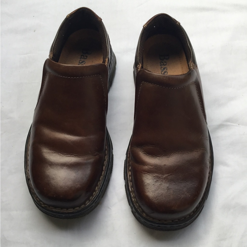 Bass Men's Dark Brown Leather Loafers